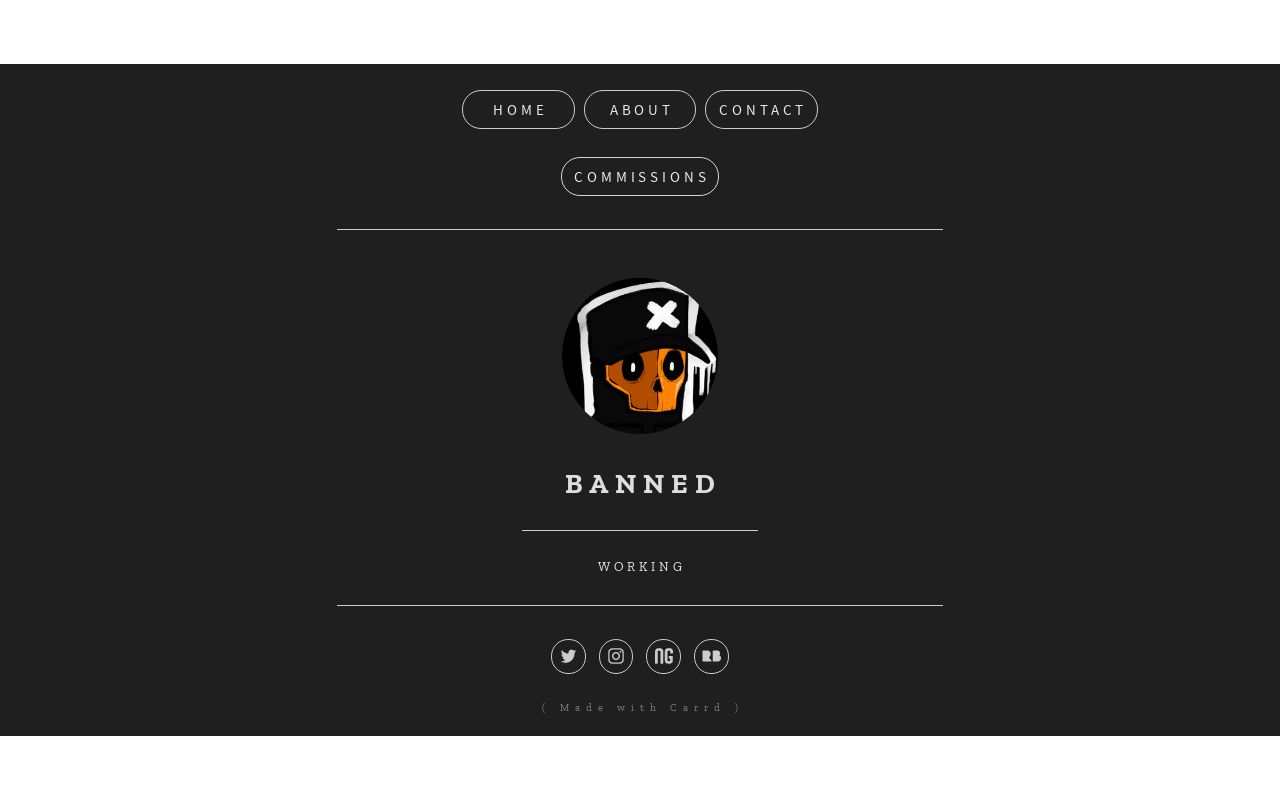 Carrd profile picture for @banned